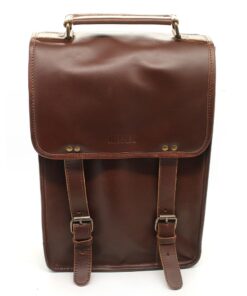 Minx Genuine Leather Tiffany XL Backpack - Brown