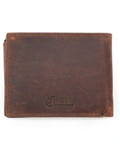 Minx Genuine Leather Tucson Men's Wallet - Brown