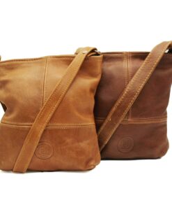 Minx Genuine Leather Twin Get up and Go Bag Combo Set