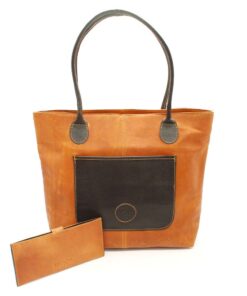 Minx - Genuine Leather Victoria Hand Bag and Wallet Combo