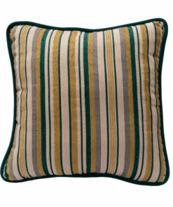 Mirabel Chenille Stripe - Piped Finish Cushion