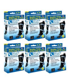 Miracle Socks Anti-fatigue Compression Socks - 6 Pairs