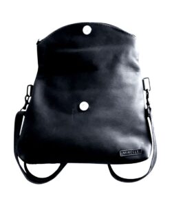 MIRELLE Leather Ladies 3-Way Convertible Satchel | Crossbody | Handbag - Black