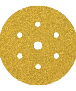 MIRKA Gold Sanding Discs, Grip, 6 + 1 Holes, 150mm, 5 Pack