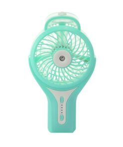 Misting Fan Portable Air Conditioning USB Rechargeable Fan - White - Sky Blue