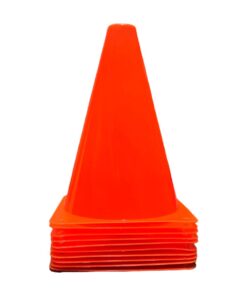 Mitzuma 6" Training Marker Cones - 10 Pack - Orange