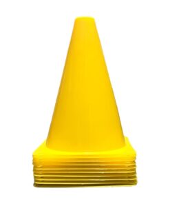 Mitzuma 6" Training Marker Cones - 10 Pack - Yellow