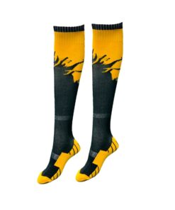 Mitzuma Flame Unisex Sports Socks Senior - Pack Of 14 - Black & Gold