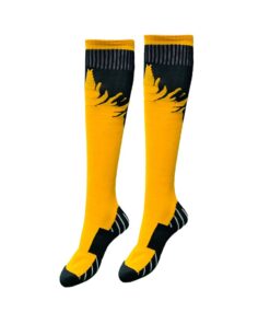 Mitzuma Flame Unisex Sports Socks Senior - Pack Of 14 - Gold & Black