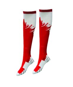 Mitzuma Flame Unisex Sports Socks Senior - Pack Of 14 - Red & White