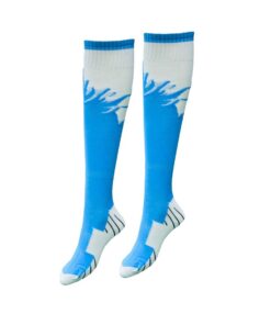 Mitzuma Flame Unisex Sports Socks Senior - Pack Of 14 - Sky & White