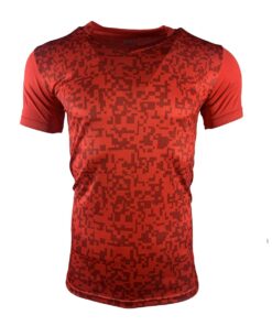 Mitzuma Men's Streaker Running T-Shirt - Red - S