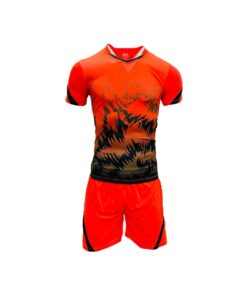 Mitzuma Morocco Squad 15 Full Soccer Kit - Senior - Neon-Orange & Black