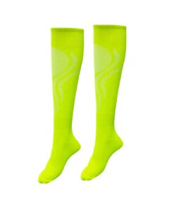 Mitzuma Plain Mesh Unisex Sports Socks Senior - Pack Of 14 - Neon-Yellow