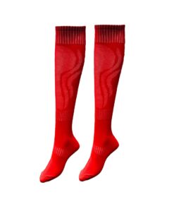 Mitzuma Plain Mesh Unisex Sports Socks Senior - Pack Of 14 - Red