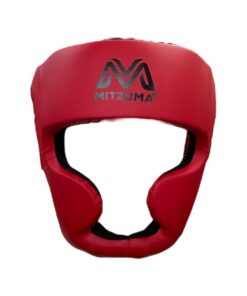 Mitzuma PVC Combat Boxing Headguard - Red - M