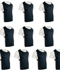 Mitzuma Senior Training Bibs Set of 10 - Black