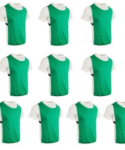 Mitzuma Senior Training Bibs Set of 10 - Emerald