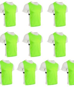 Mitzuma Senior Training Bibs Set of 10 - Neon Green