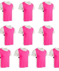 Mitzuma Senior Training Bibs Set of 10 - Pink