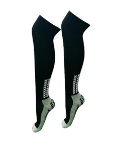 Mitzuma Sports Grip Socks Knee High Senior - Pack of 14 - Black & White