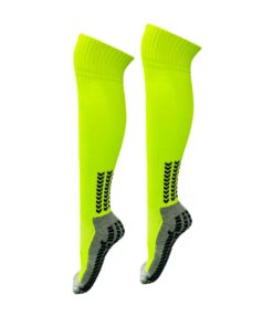 Mitzuma Sports Grip Socks Knee High Senior - Pack of 14 - Neon-Green & Black