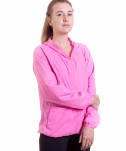 Mitzuma Unisex Water Repellant Flash Forward Windbreaker - Pink - XS