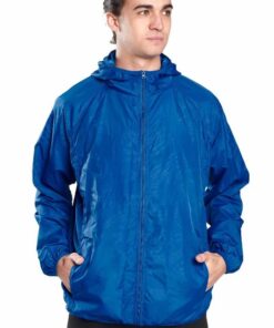 Mitzuma Unisex Water Repellant Flash Forward Windbreaker - Royal - L