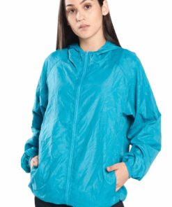 Mitzuma Unisex Water Repellant Flash Forward Windbreaker - Sky-Blue - L