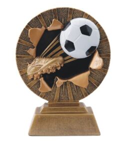 Mitzuma X-Plode Bronze 2D Football Trophy - 17cm