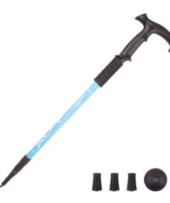 Mix Box Adjustable 65-135cm Ultra Light Aluminum Alloy Trekking Pole - Blue