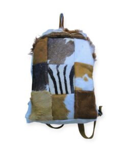 Mixed Animal Skin Patchwork Backpack