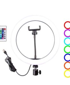 MJ26 RGB LED 10-Inch Ring Light With Stand