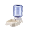 MLEM 3.8L Automatic Pet Feeder & Waterer - Water Gravity Dispenser - Beige