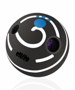 MLEM Interactive Wobble Wag Giggle Ball Dog Toy Vocal Pet Ball - Black & White - S-M