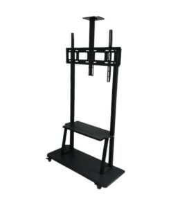 Mobile Floor Standing TV Bracket Stand With Trolley Wheels XF0645