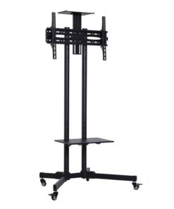 Mobile Floor TV Cart Trolley with wheels for 32-inch - 65-inch TV
