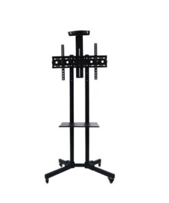 Mobile TV Mount Floor Stand Trolley Cart with Wheels for 32-65inch Screen