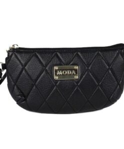 Moda Anna Ladies Womens Petite & Elegant Wrist Purse Wallet Pouch - Black