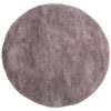 Modern Fluffy Small Round Rug - 120 x 120 cm