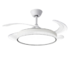 Modern Remote Control Retractable Fan with LED (Dimable) Light -EMS