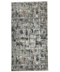 Modern Style Blue / Grey Bedside Area Rug 150 x 80cm