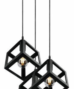 Modern Vintage Black 3 Head Pendant Light Fittings Hanging Pendant Ceiling