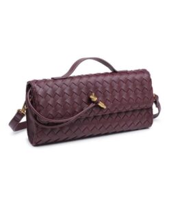 Monaco Woven Bag - Wine