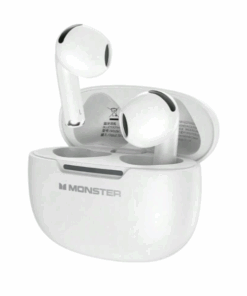 MONSTER - N-LITE208 - Low Latency Gaming Earbuds With Spatial Audio- White