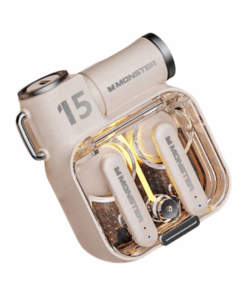 MONSTER - XKT15 - Wireless v5.3 Touch Control Earbuds With RGB Case - Beige