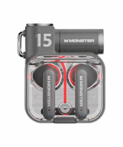 MONSTER - XKT15 - Wireless v5.3 Touch Control Earbuds With RGB Case - Black
