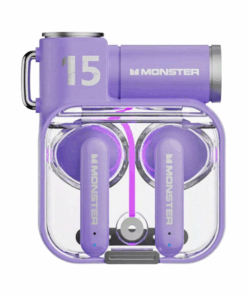 MONSTER - XKT15 - Wireless v5.3 Touch Control Earbuds With RGB Case -Purple
