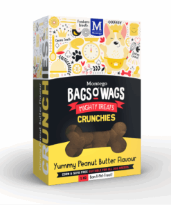 Montego Bags O' Wags Peanut Butter Crunchies Dog Treats - 1kg
