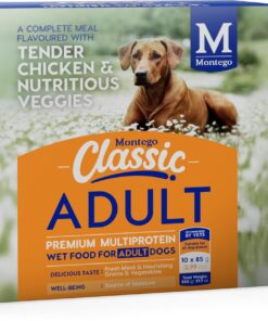 Montego Classic Chicken & Veg Adult Dog Wet Food 10x85g Pouches